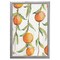 12" x 16" Orange Branch Framed Wall Art, Contemporary Kitchen Home Décor, Glass Facing and Hanging Hardware Included